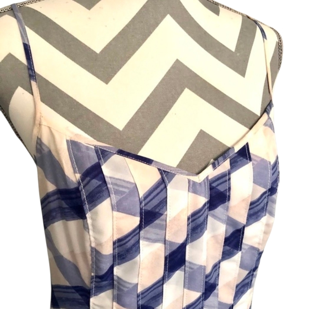 Banana Republic A-Line Midi Satin Summer Dress Size 4P - Picture 6 of 6
